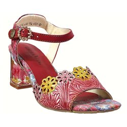 Lucieo 19 Rouge multi cuir