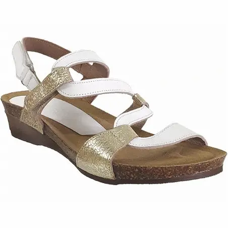 2164 Blanc/Platine cuir