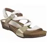 2164 Blanc/Platine cuir