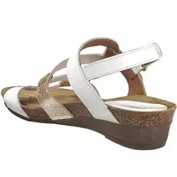 2164 Blanc/Platine cuir