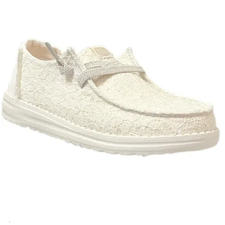 Wendy Sequin lace Ecru