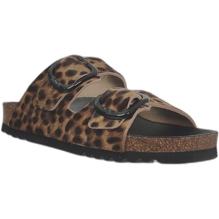Noelle Leopard Marron