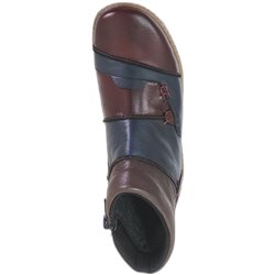 L7553 Bleu/Bordeaux