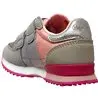 Sydney basic girl velcro Gris/rose 66139