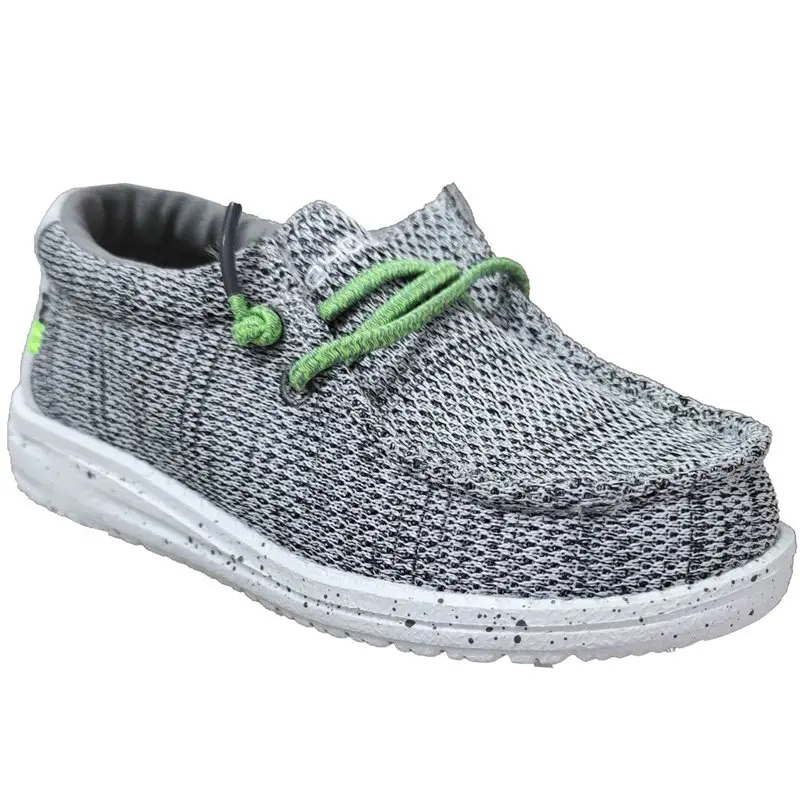 Wally kids sox Gris toile