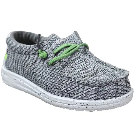 Wally kids sox Gris toile