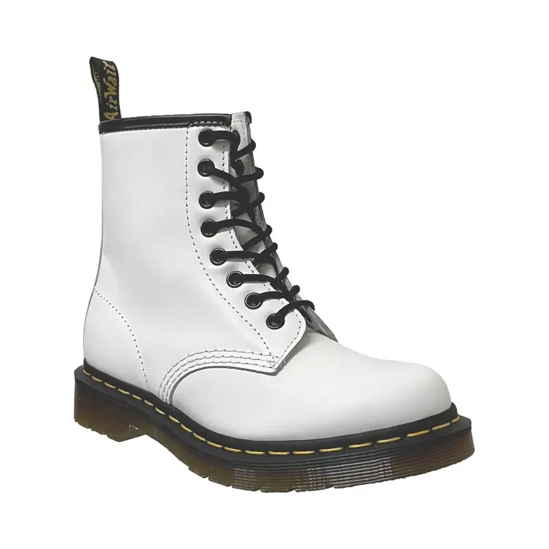 1460 smooth Blanc cuir
