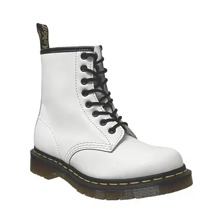 1460 smooth Blanc cuir