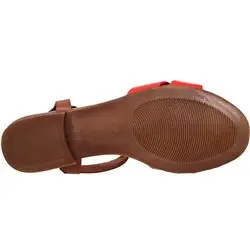 Nathalie Rouge/Marron cuir