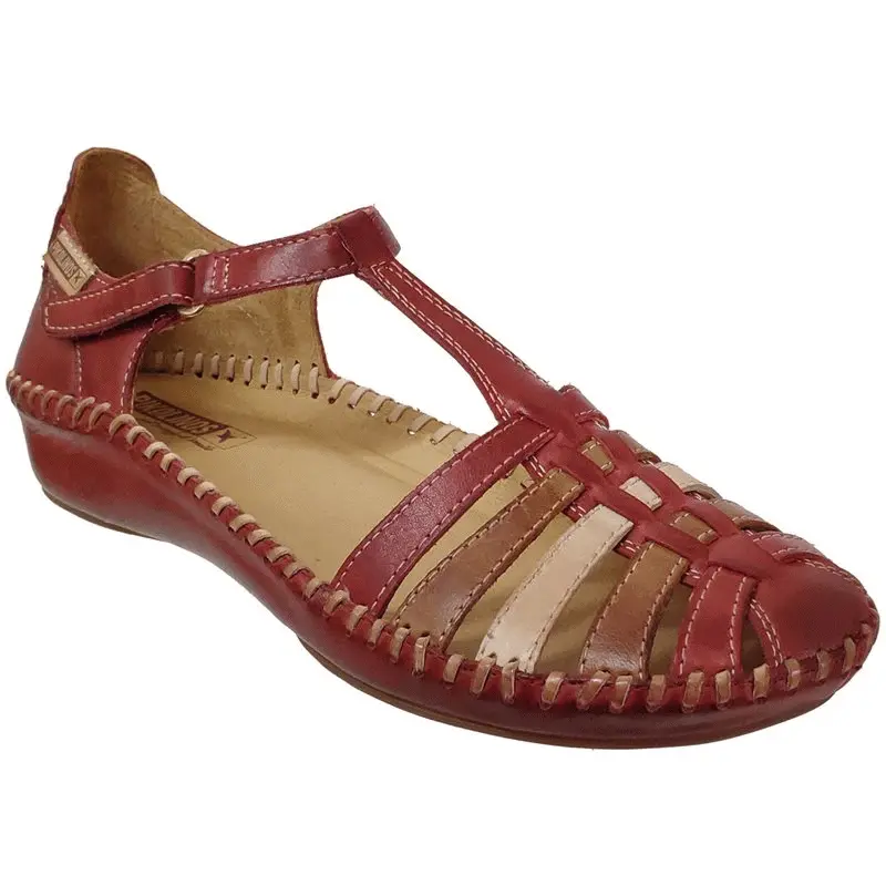 655-0843 Rouge/Beige cuir