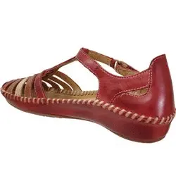 655-0843 Rouge/Beige cuir