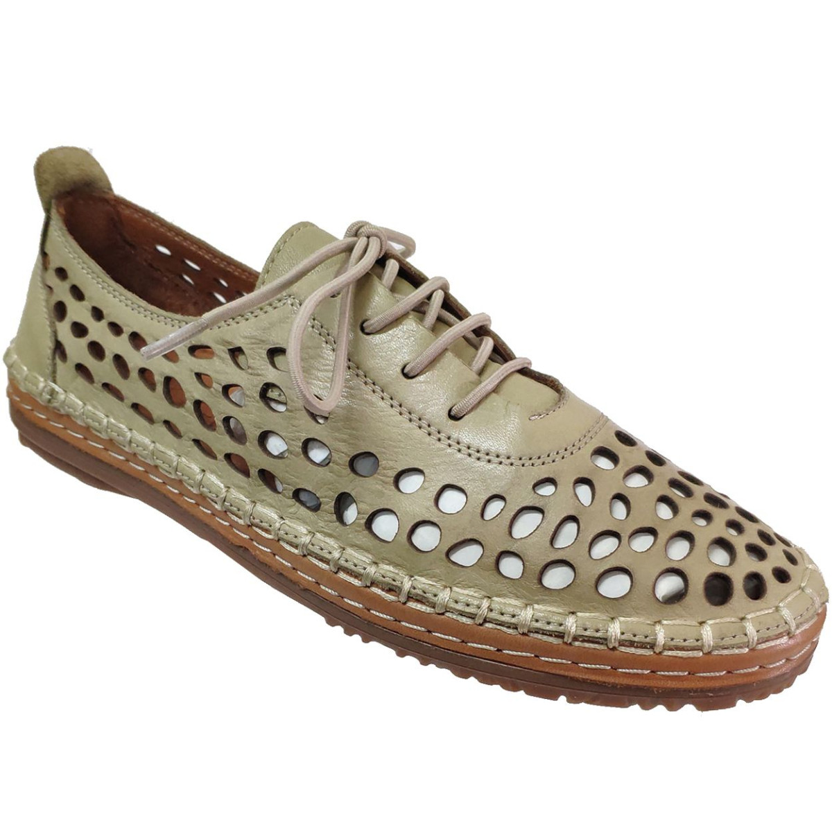 Pals Kaki cuir