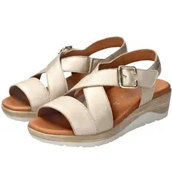 Claudine Taupe métallisé cuir