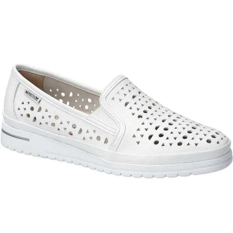 Jana perf Blanc cuir
