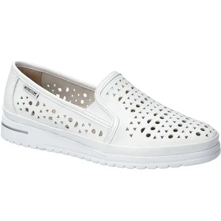Jana perf Blanc cuir