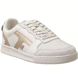Hazel leather Beige/Or cuir