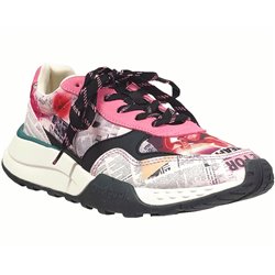 Jogger digital Blanc-rose