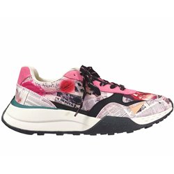 Jogger digital Blanc-rose