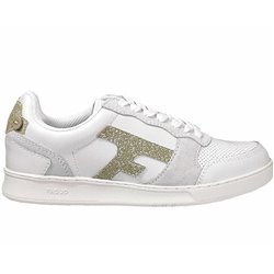 Hazel leather Blanc
