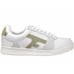 Hazel leather Blanc