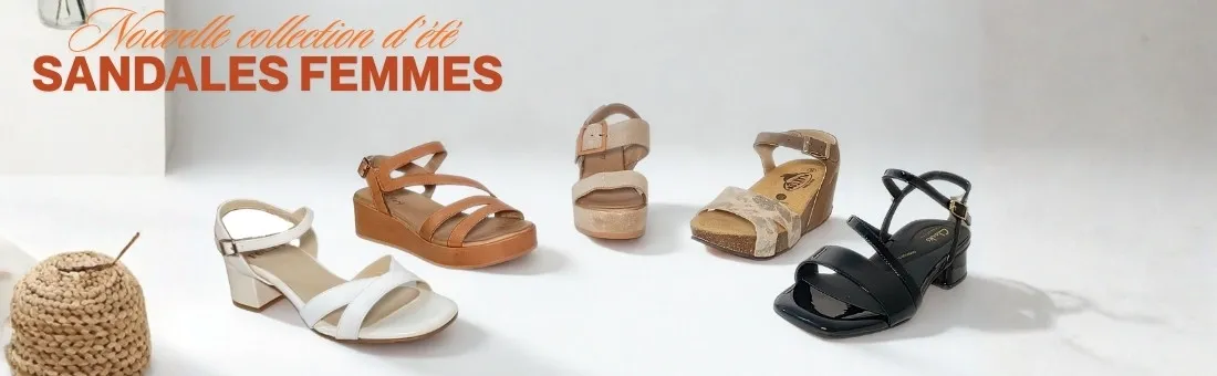 Sandales, nu-pieds pour femme été 2026