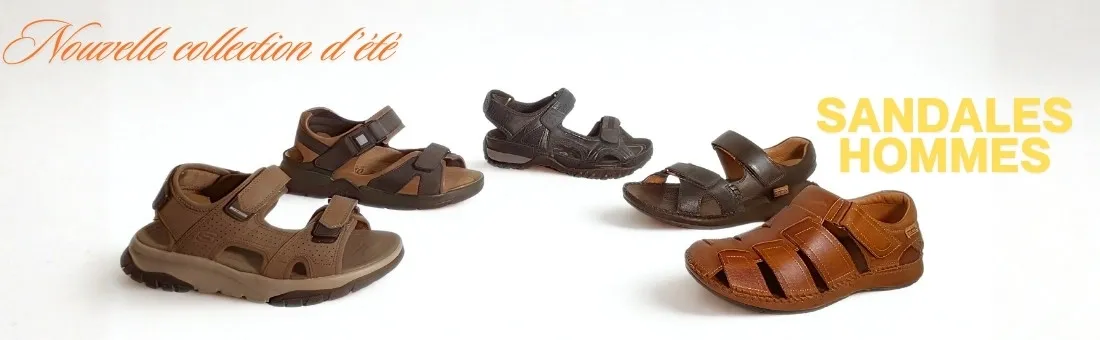 Sandales, nu-pieds pour homme été 2026